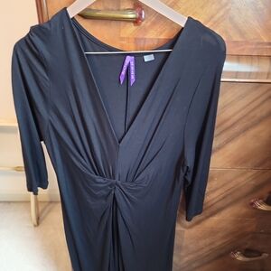 Seraphine Black Long Sleeve Maternity Dress